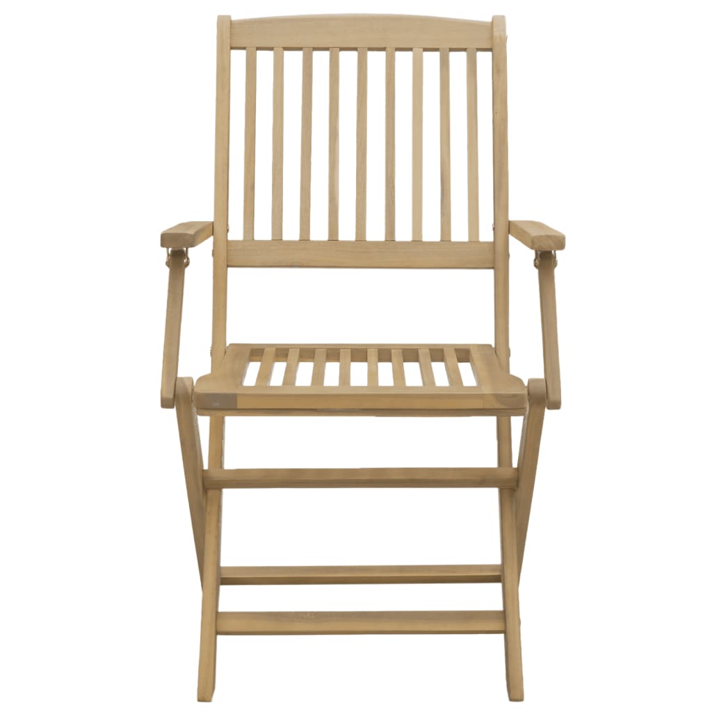 vidaXL saliekami dārza krēsli, 2 gab., 58x54,5x90 cm, akācija
