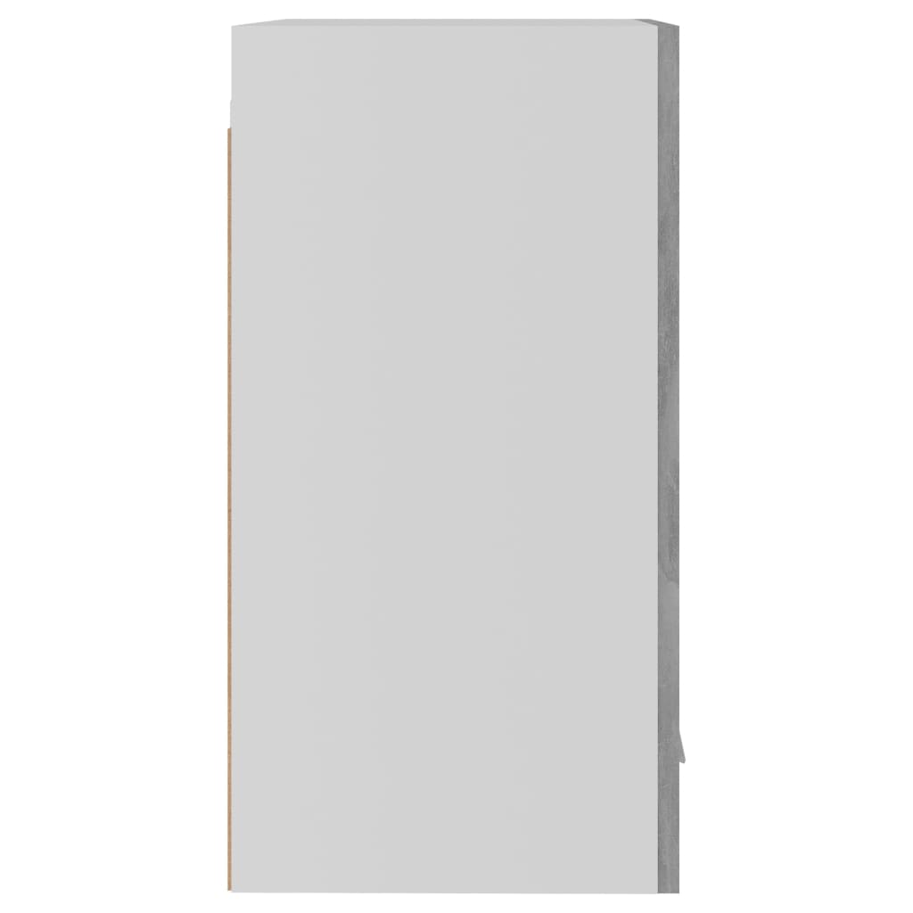 vidaXL piekarams skapītis, betona pelēks, 39,5x31x60 cm, skaidu plātne