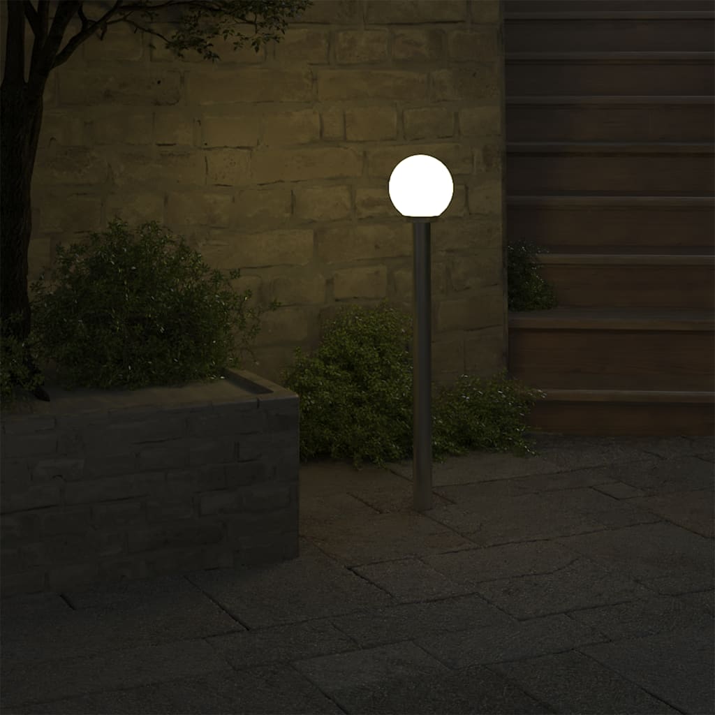 vidaXL dārza lampas stabs ar 1 lampu, 110 cm