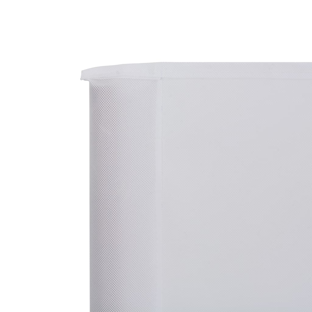 vidaXL 6 paneļu vēja aizsargsiets, smilšu balts, 800x160 cm, audums