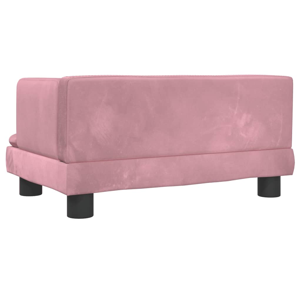 vidaXL gulta suņiem, rozā, 60x40x30 cm, samts
