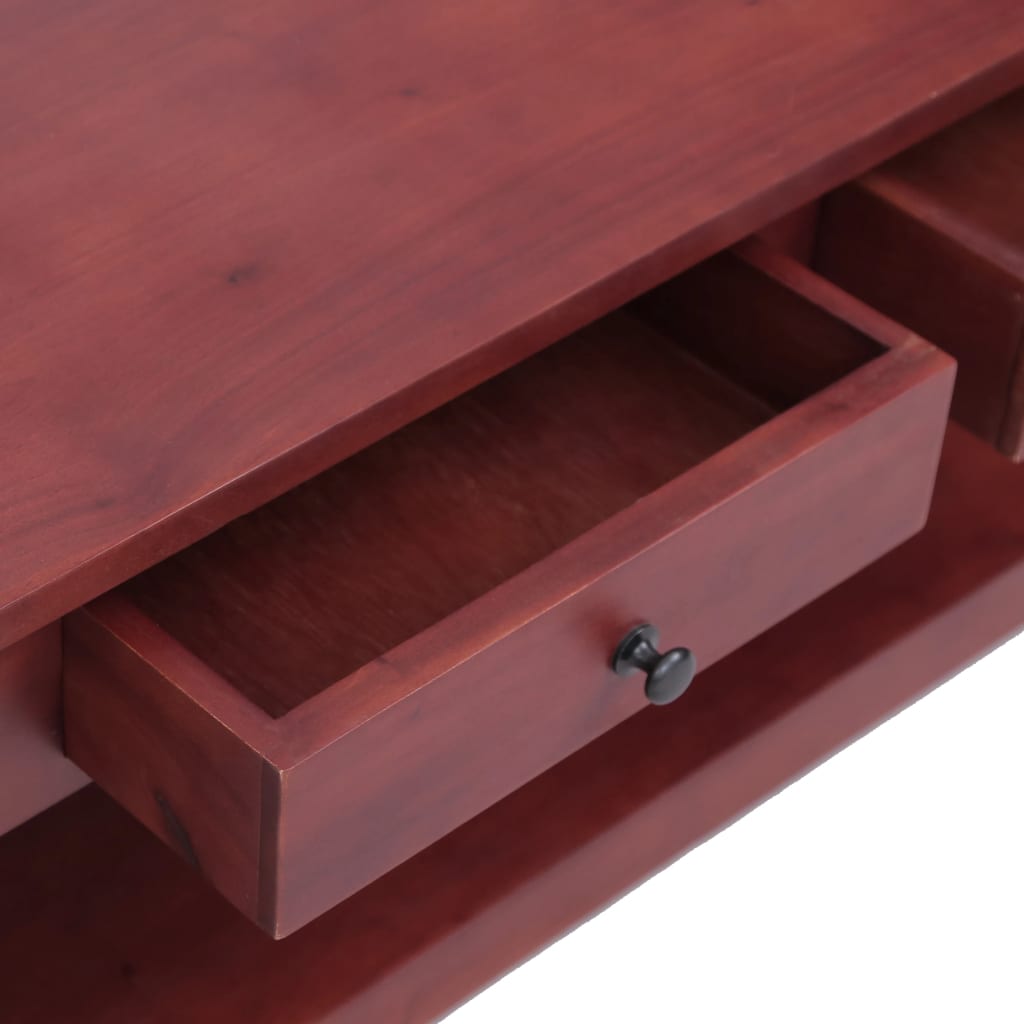 vidaXL kafijas galdiņš, 100x55x46 cm, masīvs sarkankoks, brūns