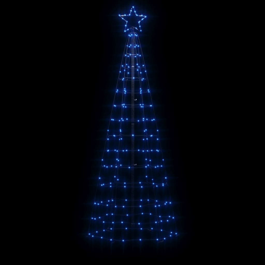 vidaXL Ziemassvētku eglītes dekorācija, 220 LED, zilas, 180 cm