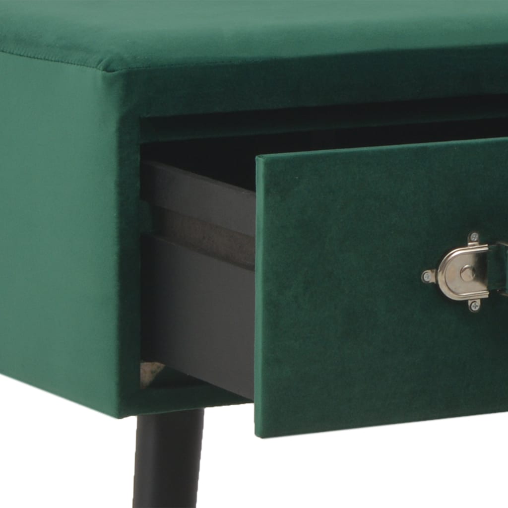vidaXL kafijas galdiņš, 80x40x46 cm, zaļš samts