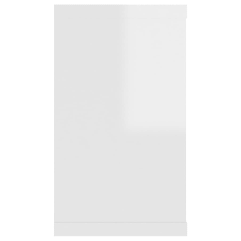 vidaXL sienas plaukti, 2 gab., balti, 80x15x26,5 cm, skaidu plāksne