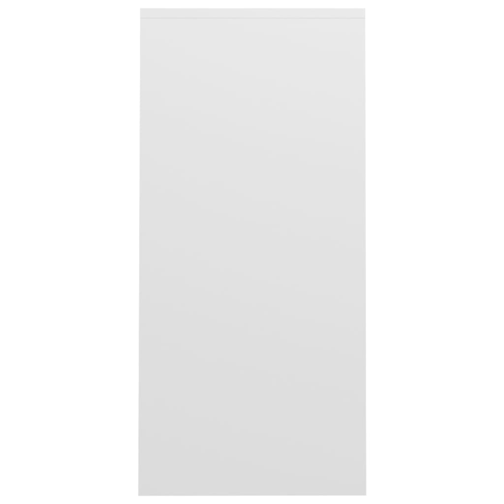 vidaXL rakstāmgalds, 102,5x35x75 cm, skaidu plāksne, balts