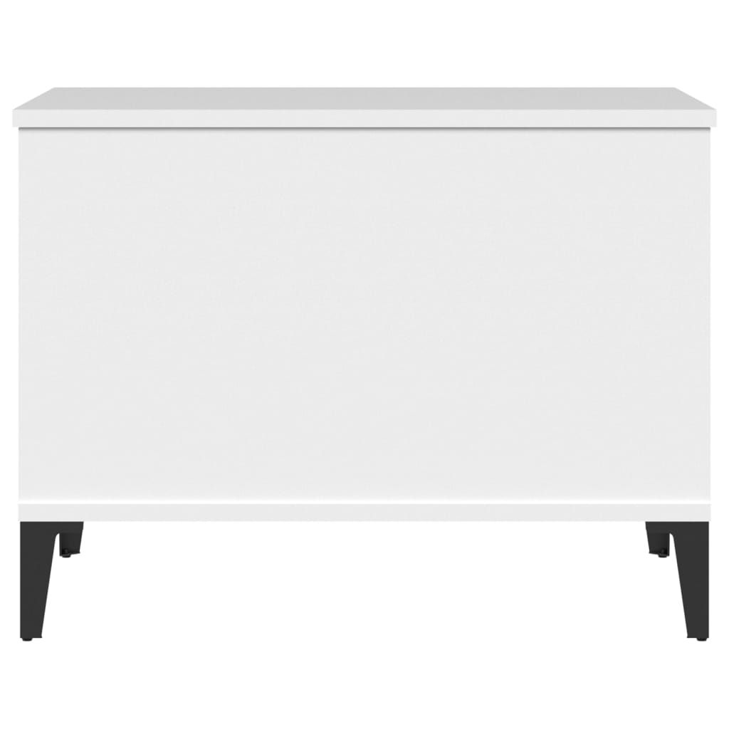 vidaXL kafijas galdiņš, balts, 60x44,5x45 cm, inženierijas koks