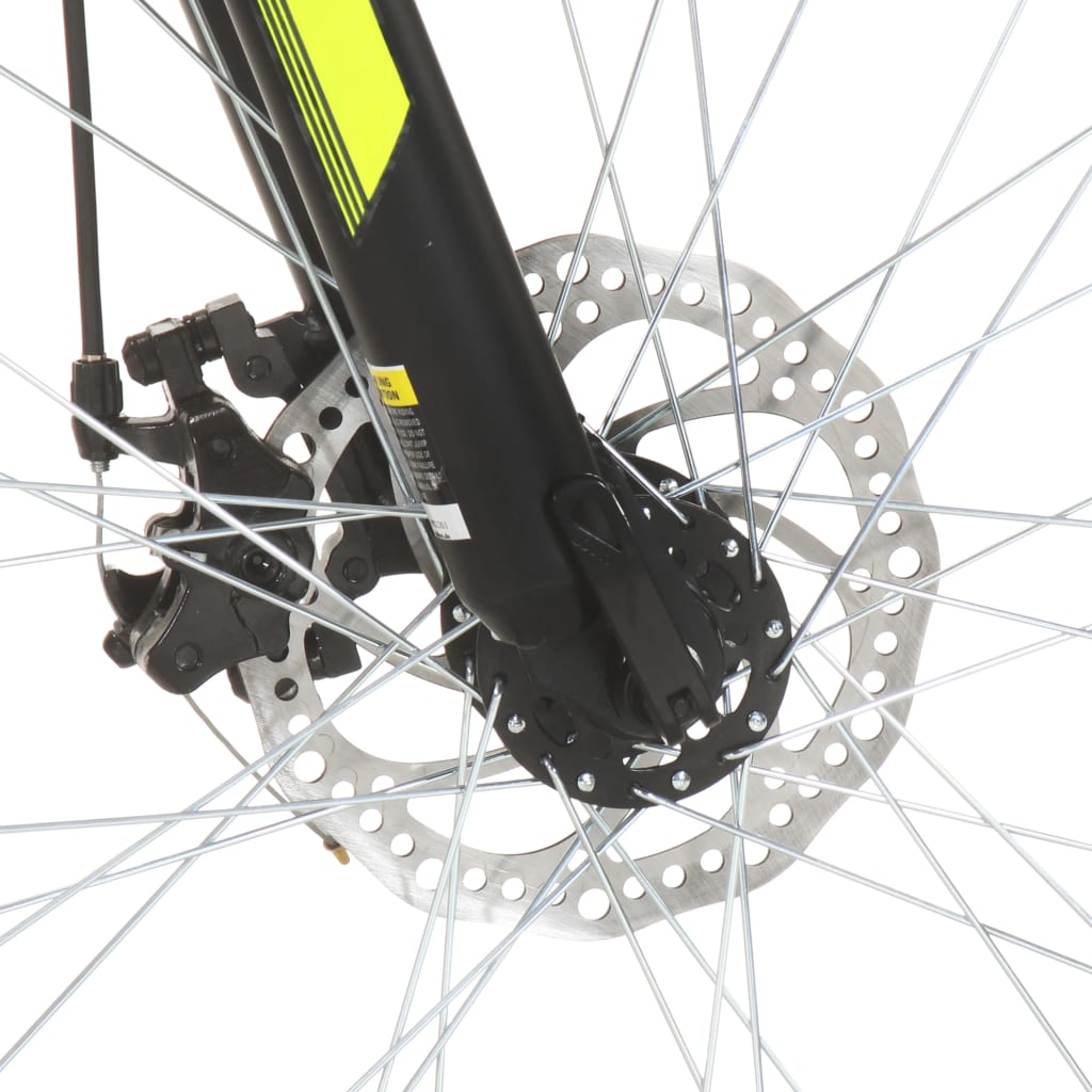 vidaXL kalnu velosipēds, 21 ātrums, 27,5'', 38 cm, melns