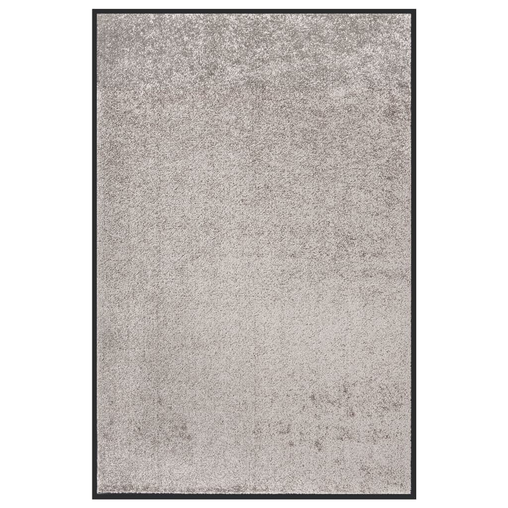 vidaXL durvju paklājs, pelēks, 80x120 cm
