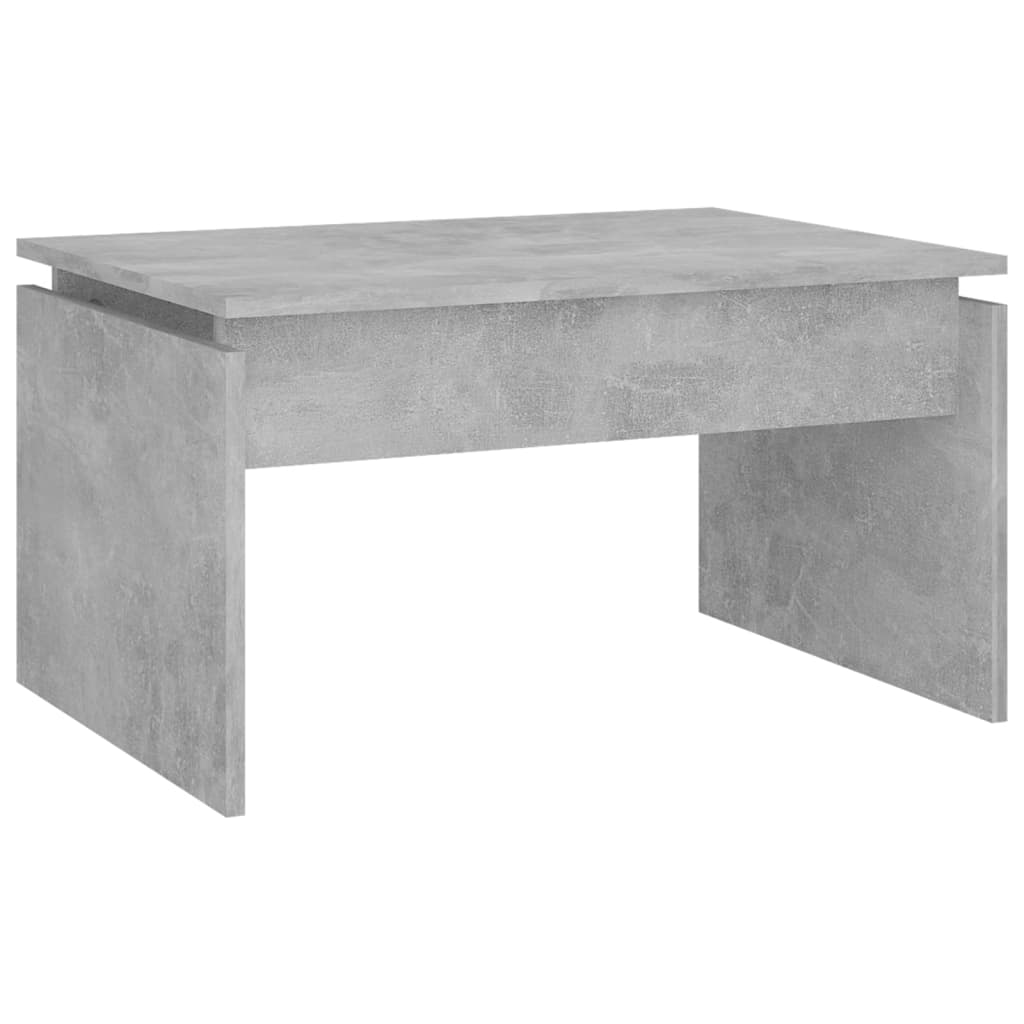 vidaXL kafijas galdiņš, betona pelēks, 68x50x38 cm, skaidu plāksne