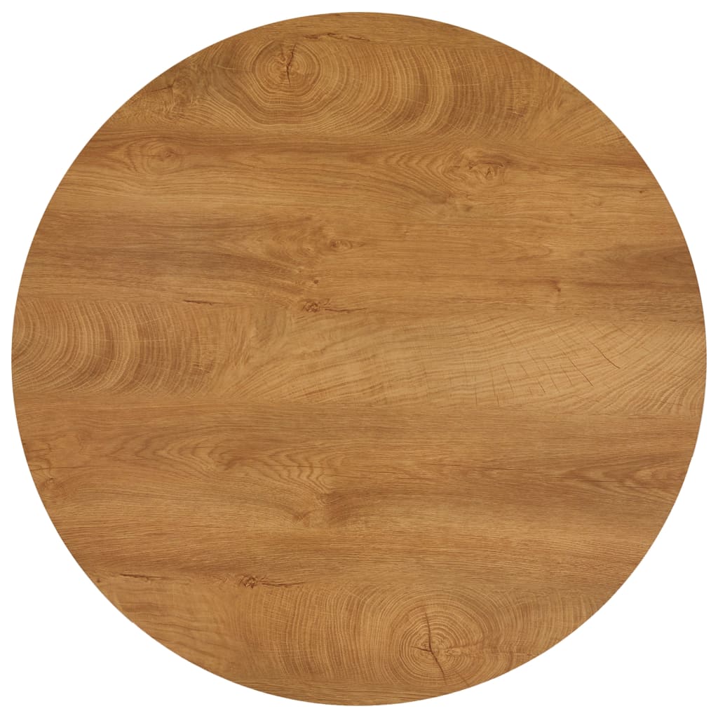 vidaXL virtuves galds, melna, ozolkoka krāsa, 90x73,5 cm, MDF