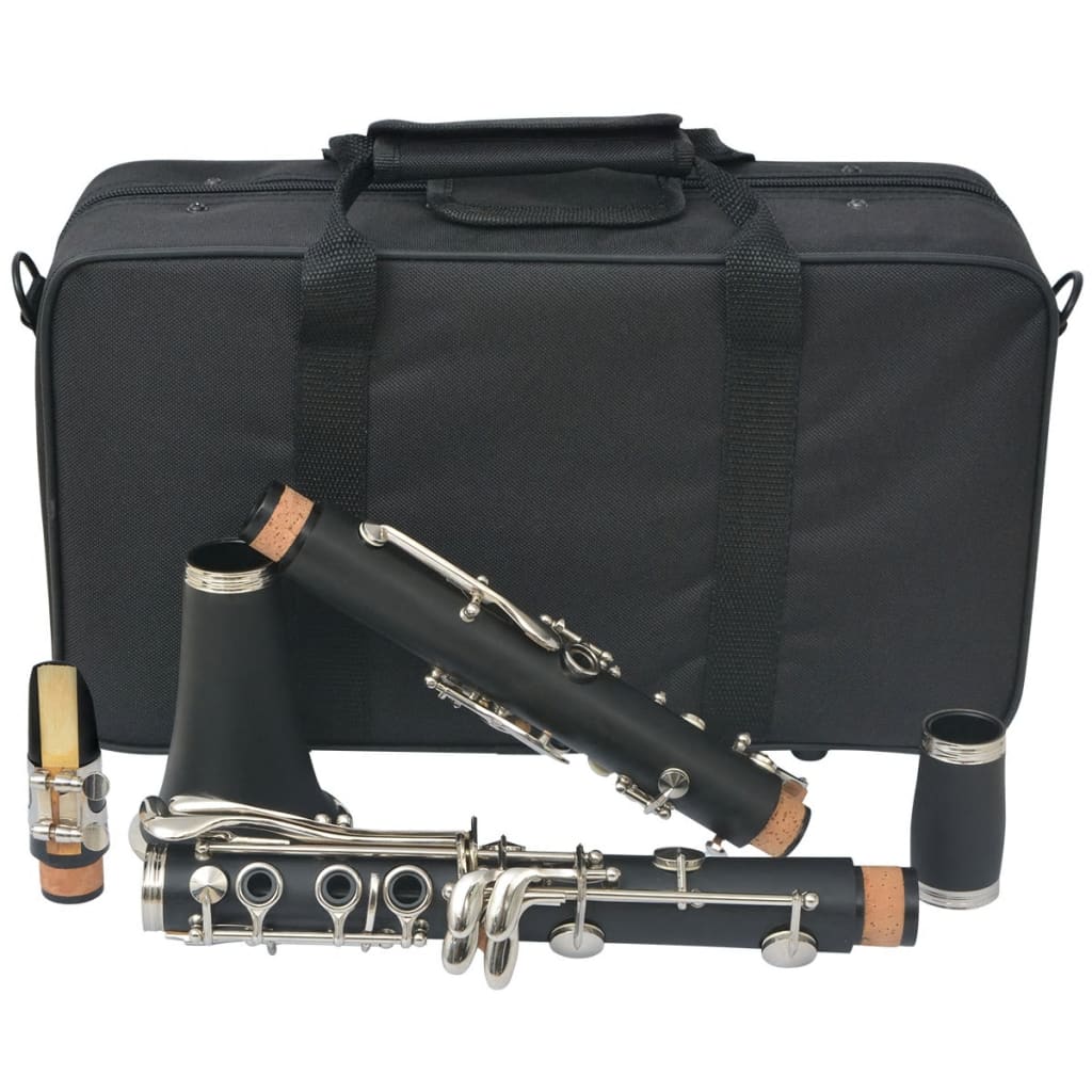 vidaXL klarnete ar mīkstu somu, 17 taustiņi, Bb