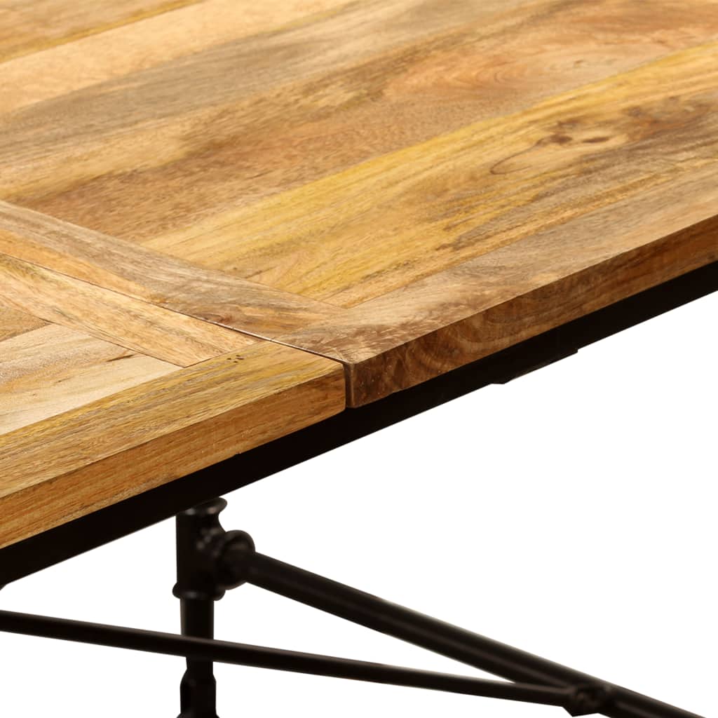 vidaXL virtuves galds, 240 cm, mango masīvkoks