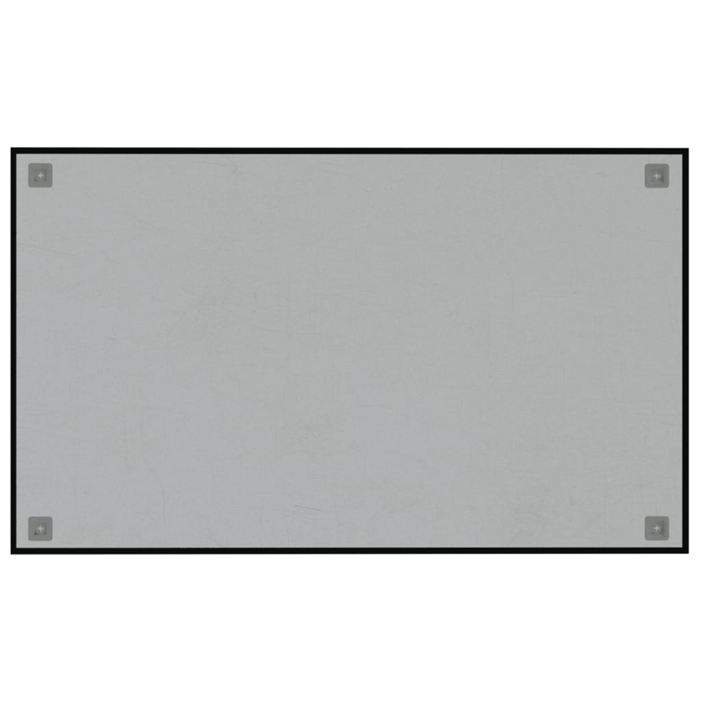 vidaXL magnētiskā tāfele, stiprināma pie sienas, melna, 100x60 cm