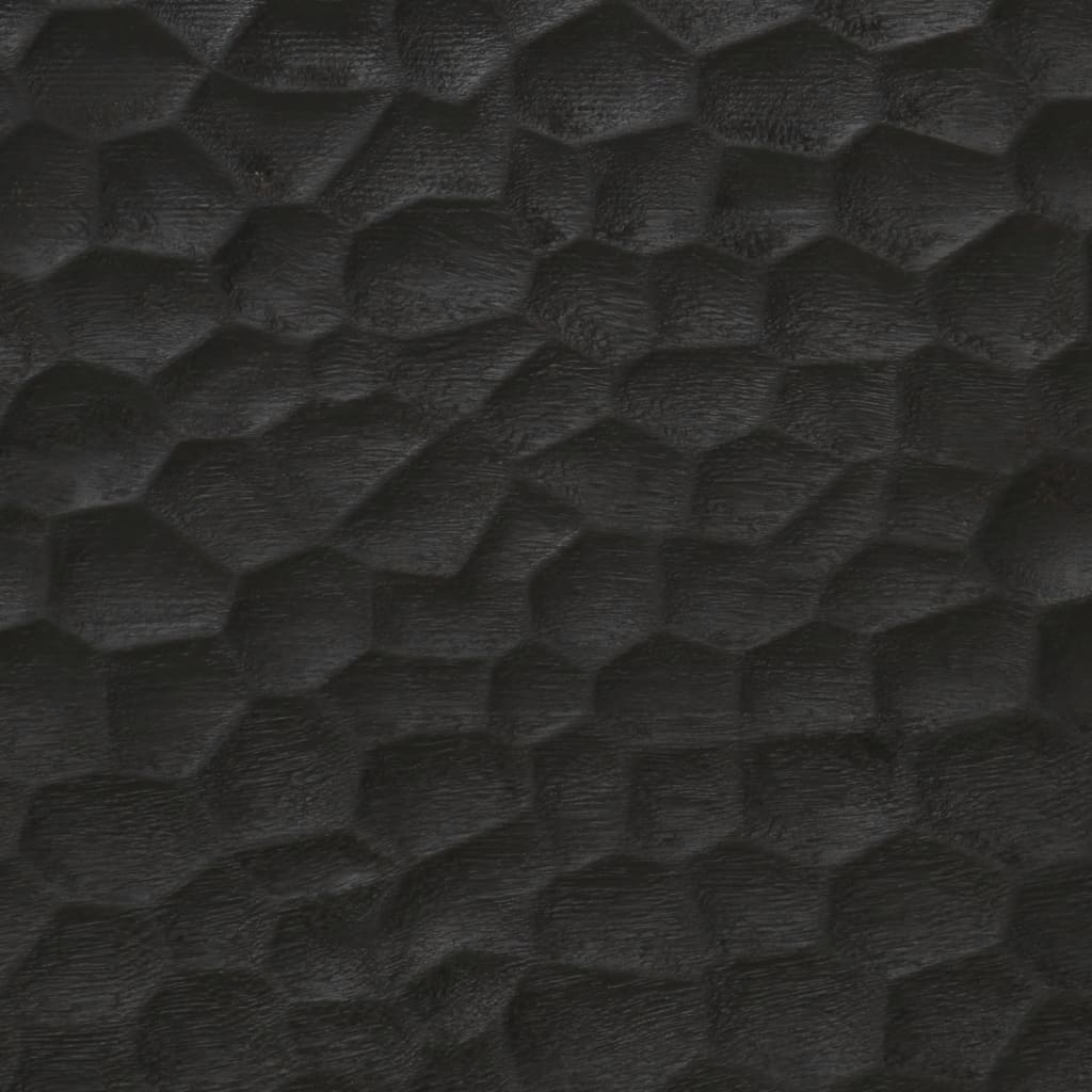 vidaXL izlietnes skapītis, melns, 62x33x58 cm, mango masīvkoks