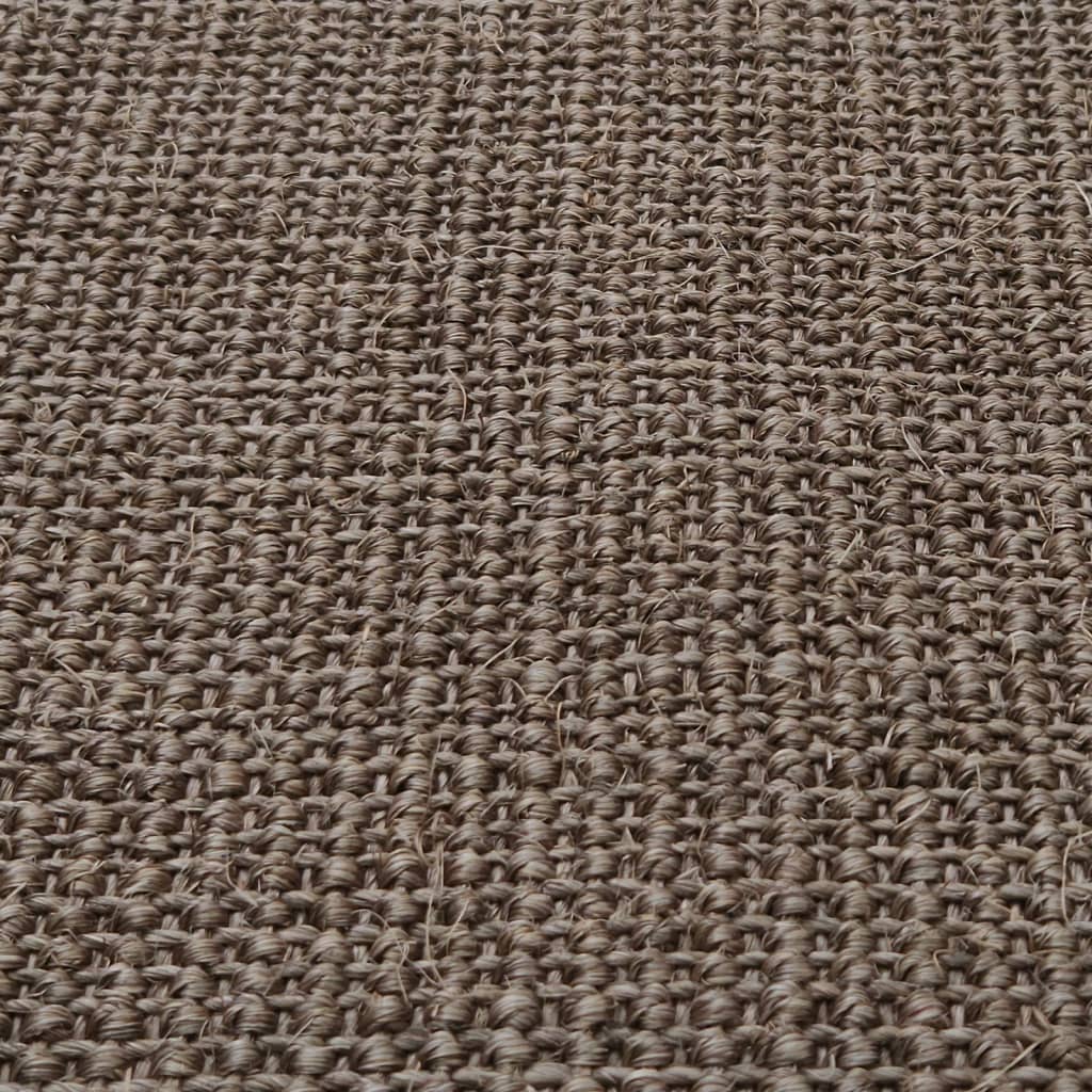 vidaXL paklājs, dabīgs sizals, 80x250 cm, brūns