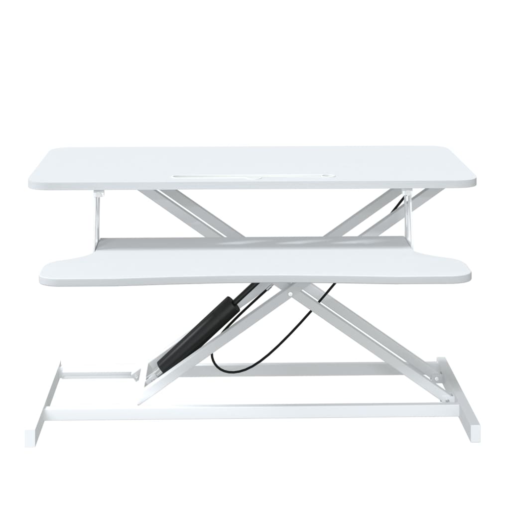 vidaXL datora galds, regulējams, 90x40x(13-50) cm, tērauds un koks