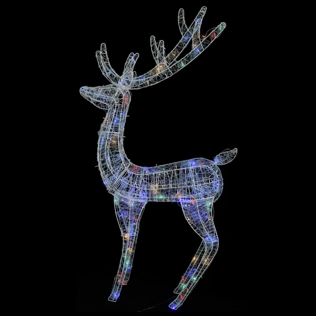 vidaXL Ziemassvētku dekorācija, ziemeļbriedis, 250 LED, 180 cm, XXL