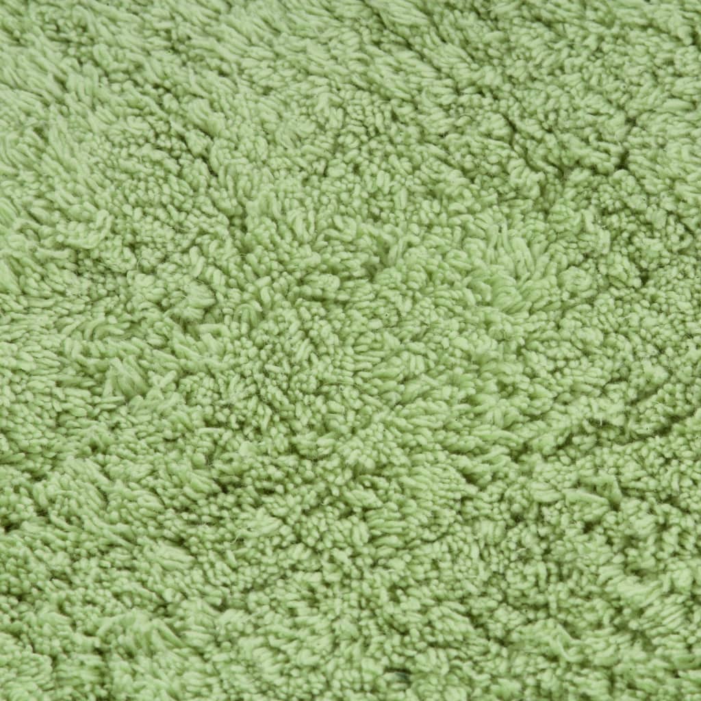 vidaXL vannasistabas paklāji, 3 gab., zaļš audums