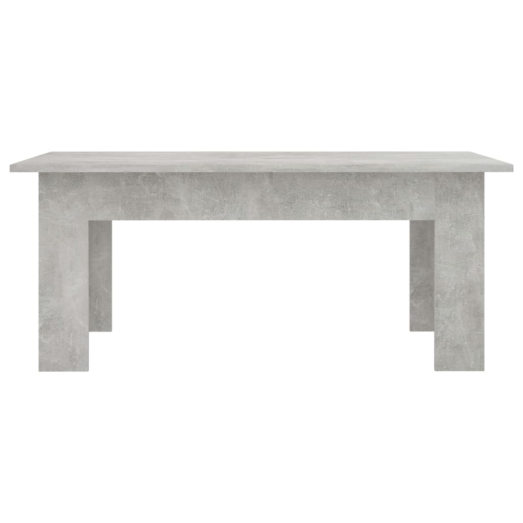 vidaXL kafijas galdiņš, 100x60x42 cm, betona pelēks, skaidu plāksne
