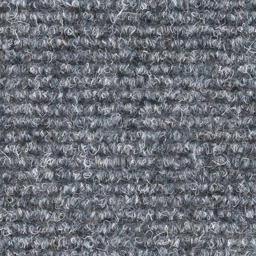 vidaXL kāpņu paklāji, 5 gab., pašlīmējoši, 65x21x4 cm, gaiši pelēki