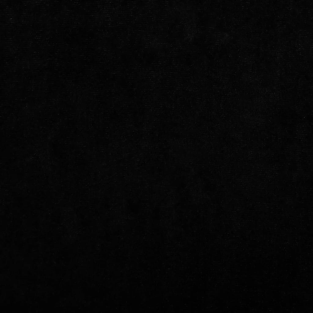vidaXL gulta suņiem, melna, 70x45x30 cm, samts