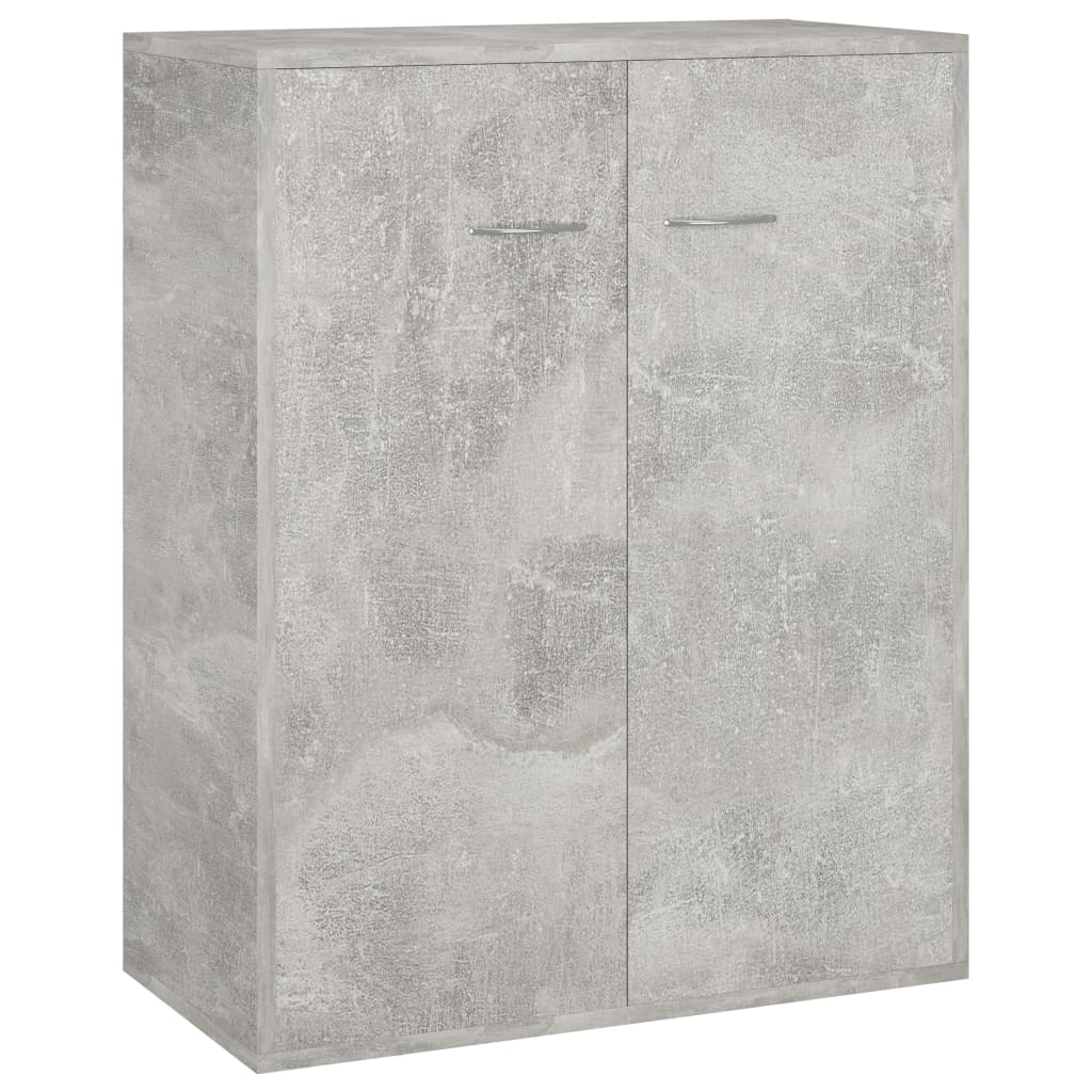 vidaXL kumode, betona pelēka, 60x30x75 cm, kokskaidu plātne