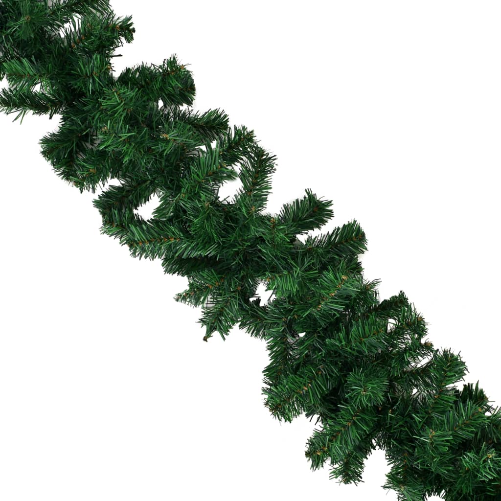 vidaXL Ziemassvētku vītnes, 4 gab., 270 cm, PVC, zaļas