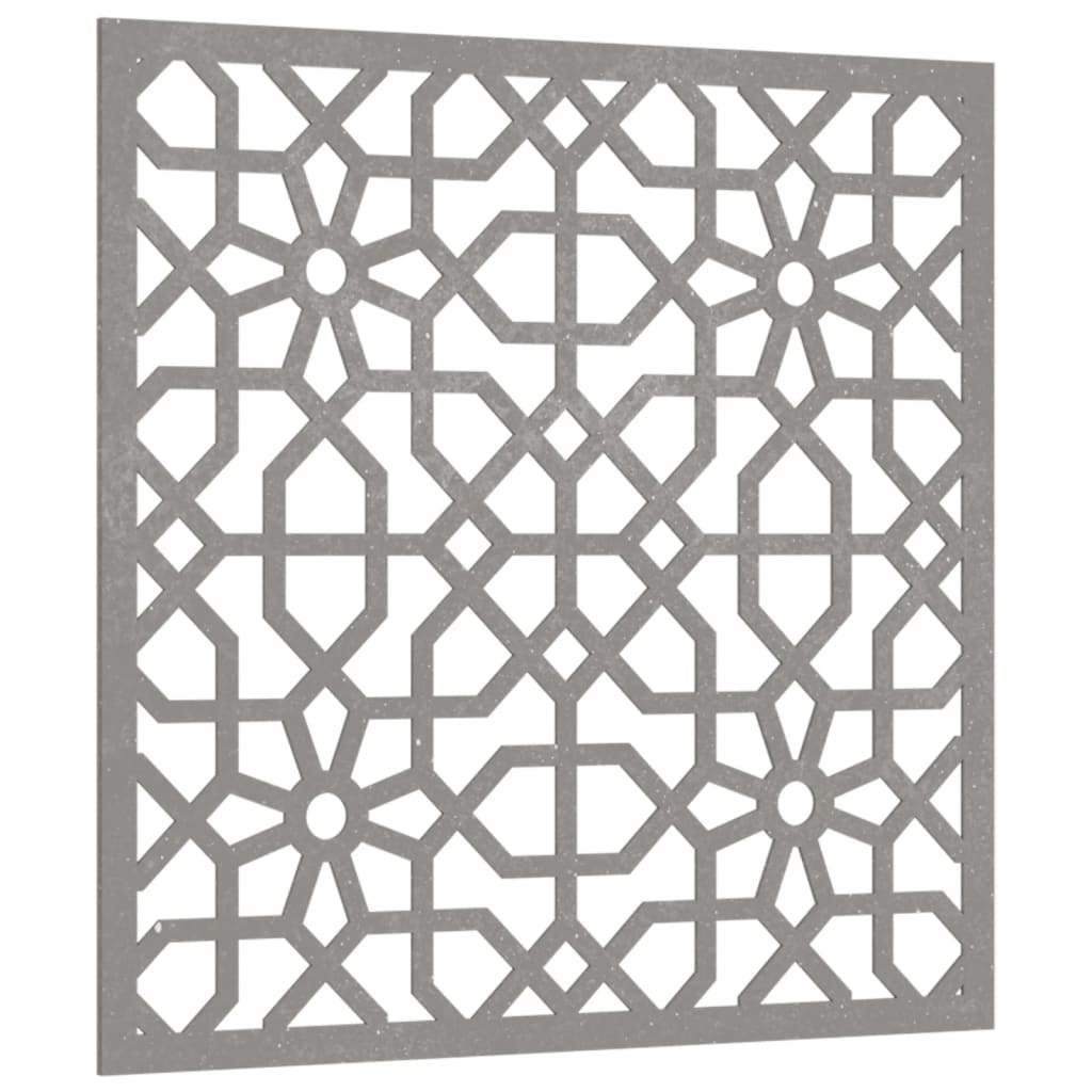 vidaXL dārza sienas rotājums, 55x55 cm, tērauds, rūsas efekts