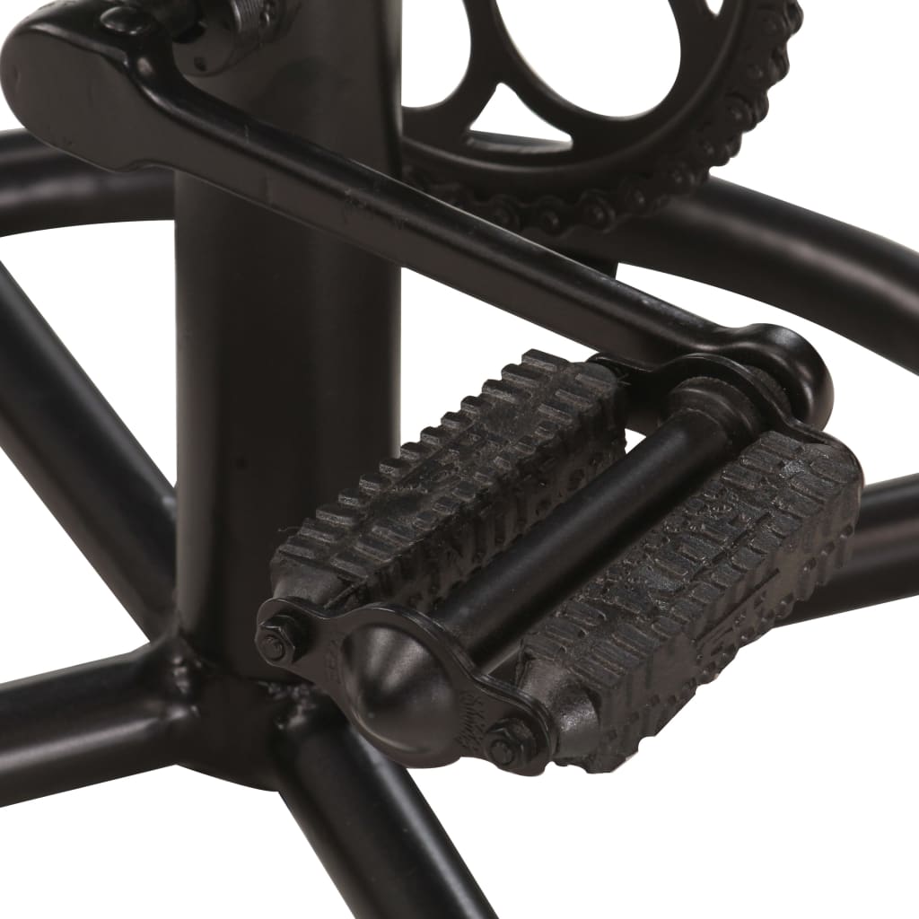 vidaXL bāra krēsli, 2 gab., melna dabīgā kazas āda