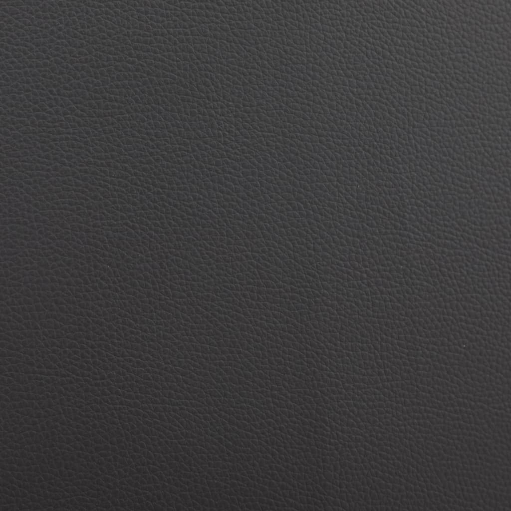 vidaXL gultas rāmis, balta un melns mākslīgā āda, 150x200 cm