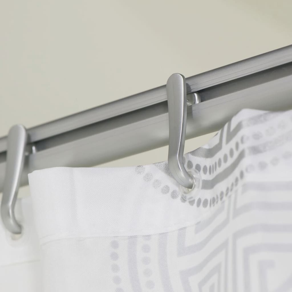 Sealskin dušas aizkaru sliežu komplekts Easy-Roll, alumīnija krāsa
