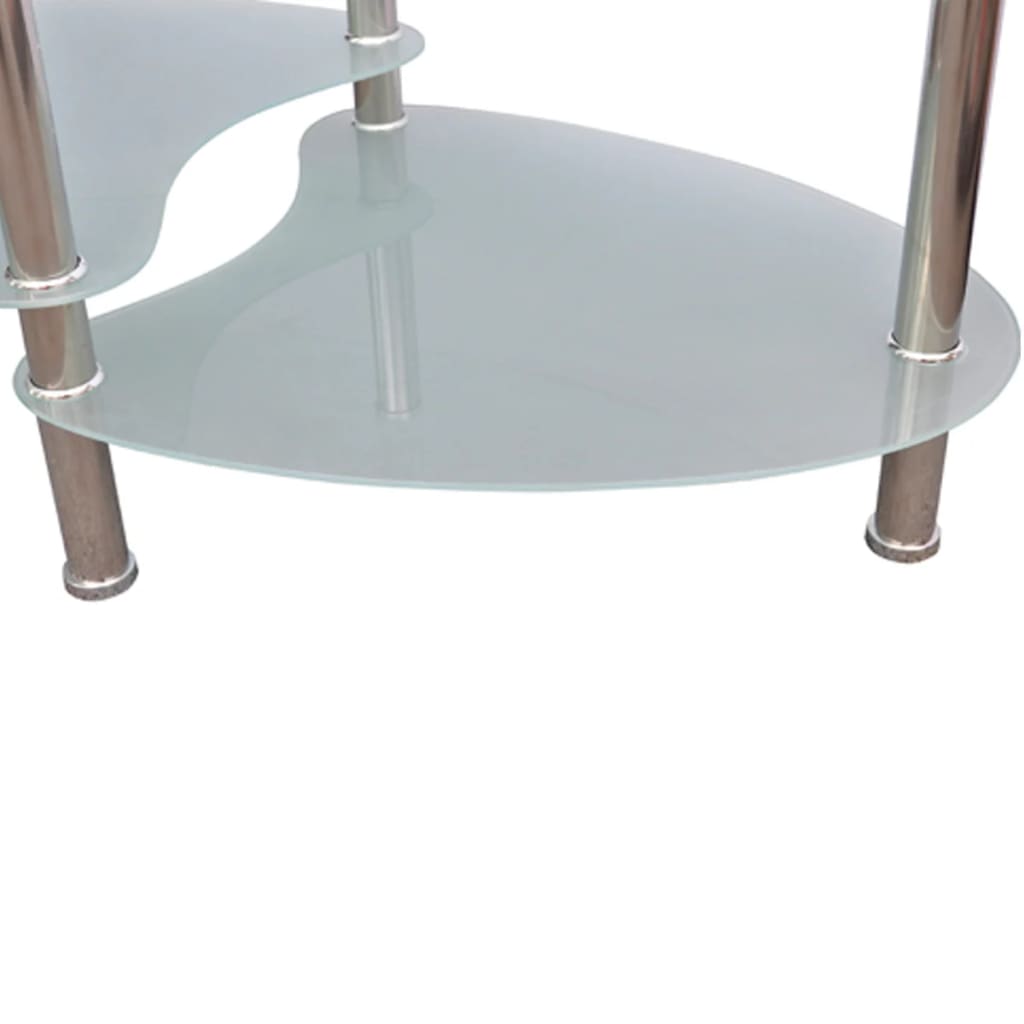 vidaXL kafijas galdiņš ar ekskluzīvu dizainu, balts