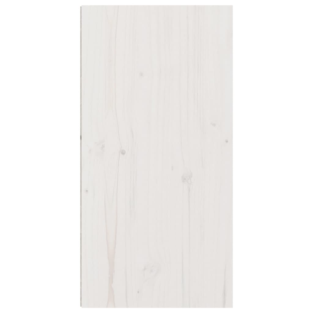 vidaXL sienas skapītis, balts, 30x30x60 cm, priedes masīvkoks
