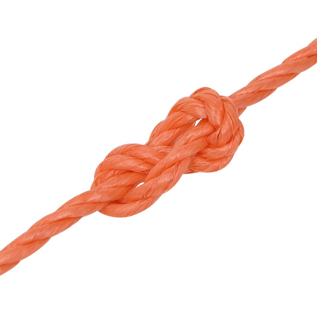vidaXL laivu virve, oranža, 3 mm, 25 m, polipropilēns