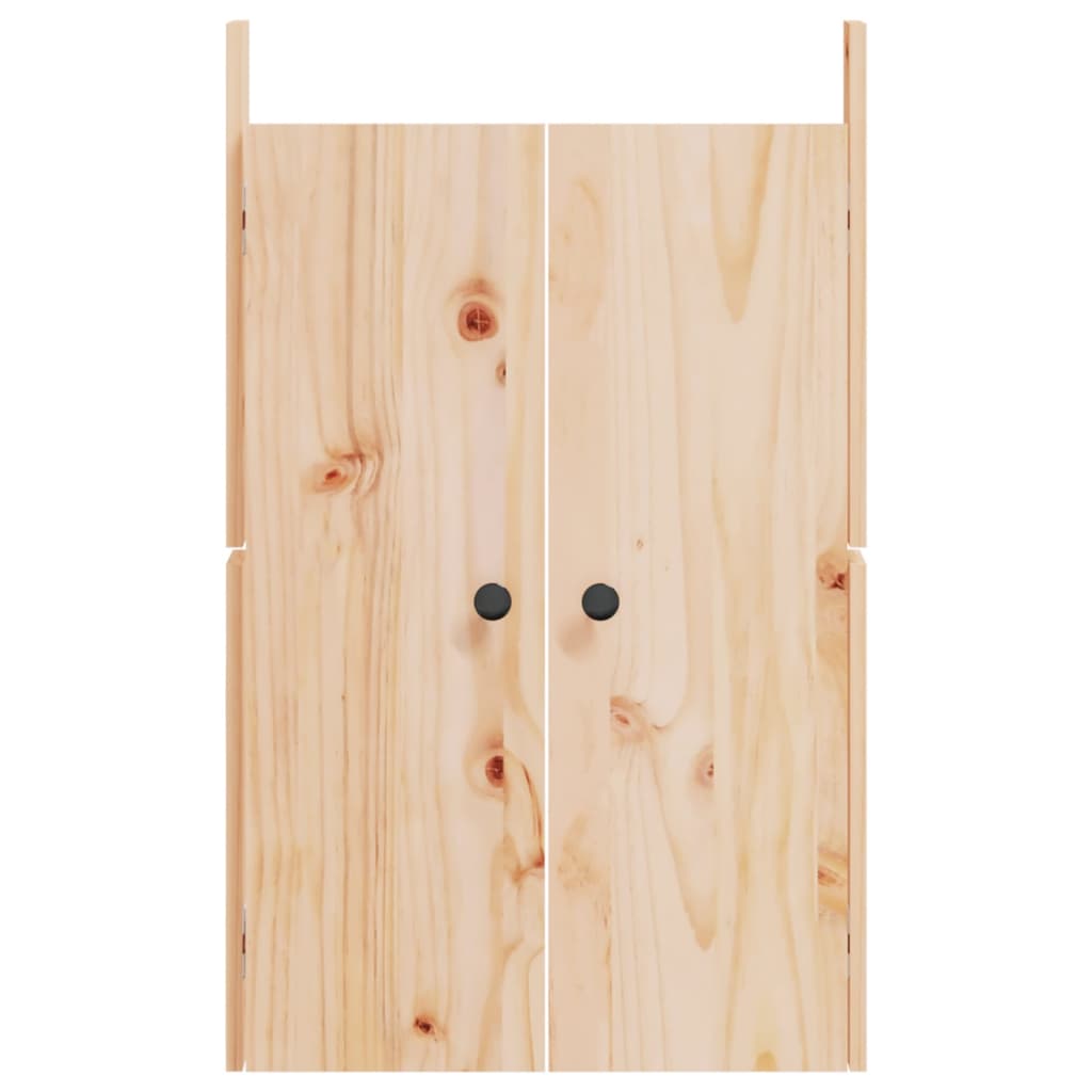 vidaXL āra virtuves durvis, 50x9x82 cm, priedes masīvkoks