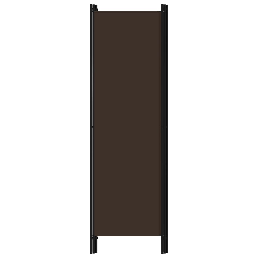 vidaXL 3-paneļu istabas aizslietnis, brūns, 150x180 cm