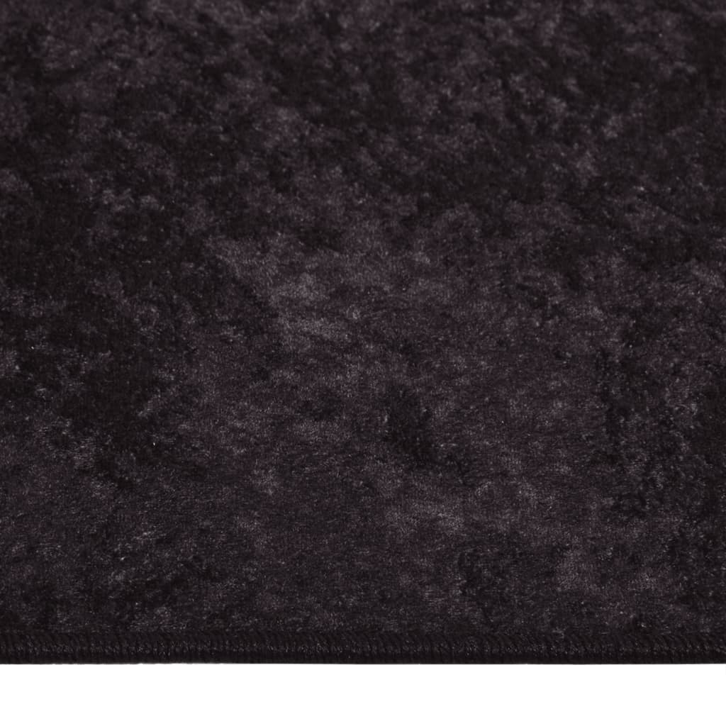 vidaXL paklājs, 160x230 cm, antracītpelēks, mazgājams, neslīdošs
