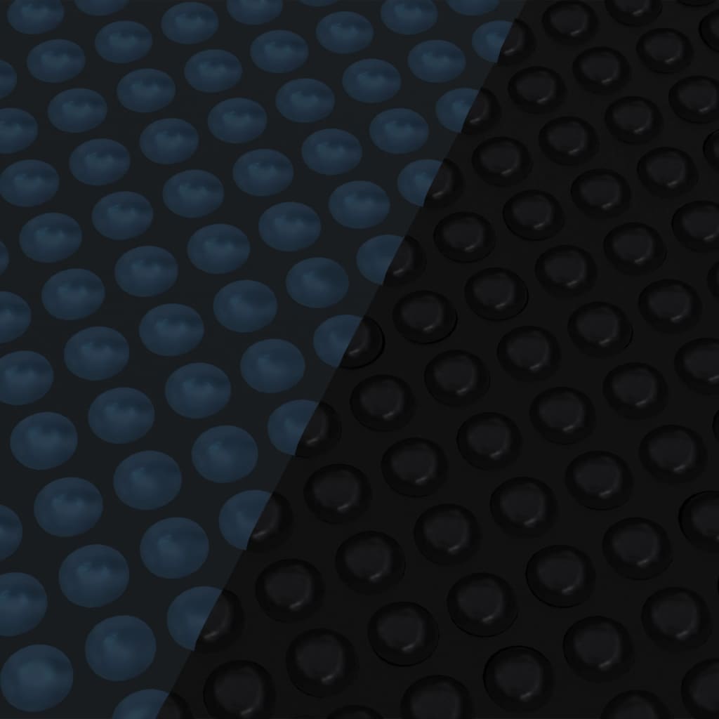 vidaXL baseina pārklājs, solārs, peldošs, 450x220 cm, melns, zils PE