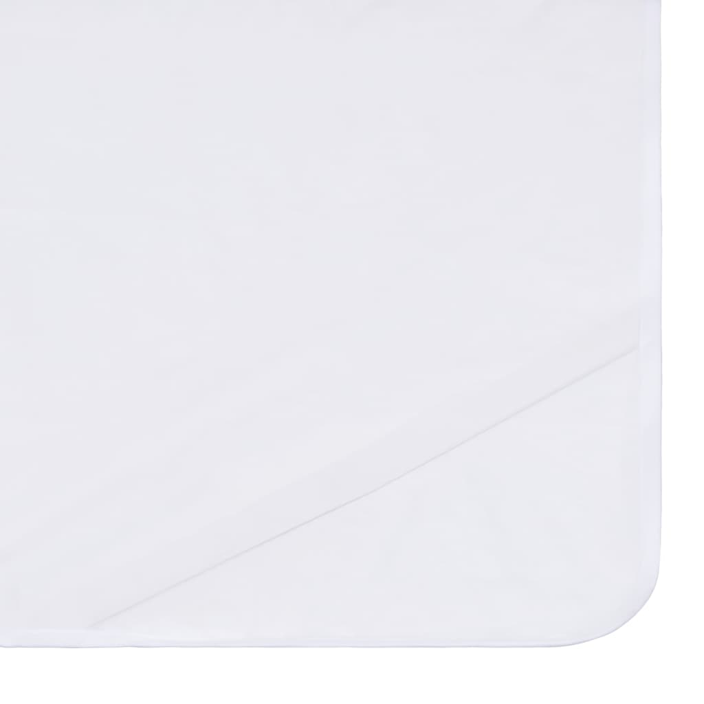 vidaXL matraču pārvalki, ūdensdroši, 2 gab., 60x120 cm, balta kokvilna