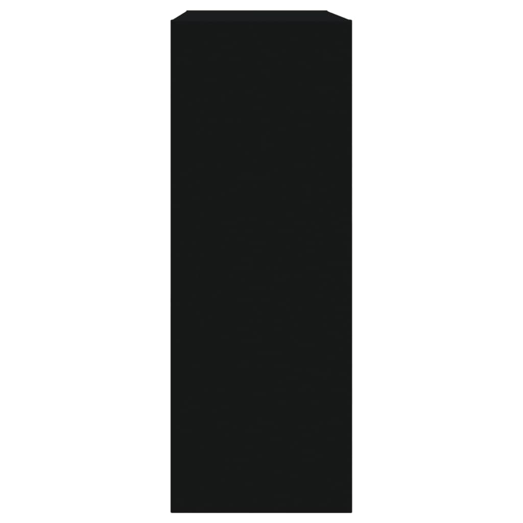 vidaXL apavu skapītis, melns, 60x21x57 cm, inženierijas koks