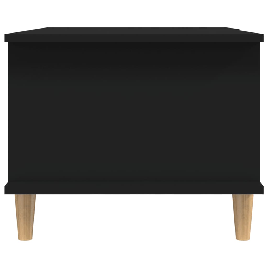 vidaXL kafijas galdiņš, melns, 90x50x40 cm, inženierijas koks