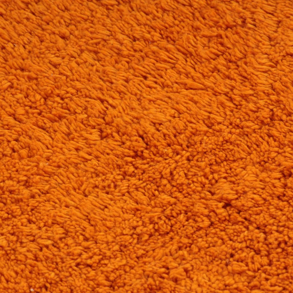 vidaXL vannasistabas paklāji, 3 gab., oranžs audums