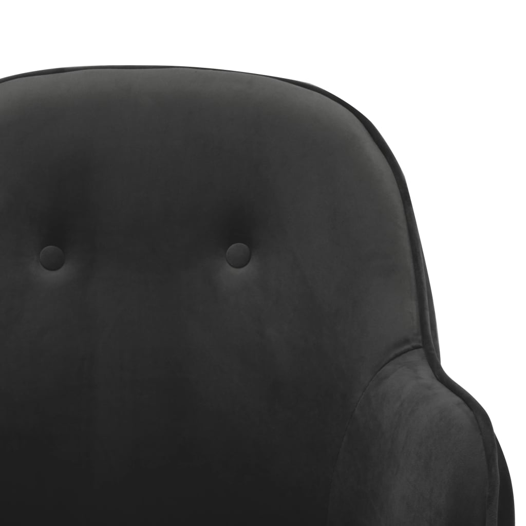 vidaXL šūpuļkrēsls, tumši pelēks samts