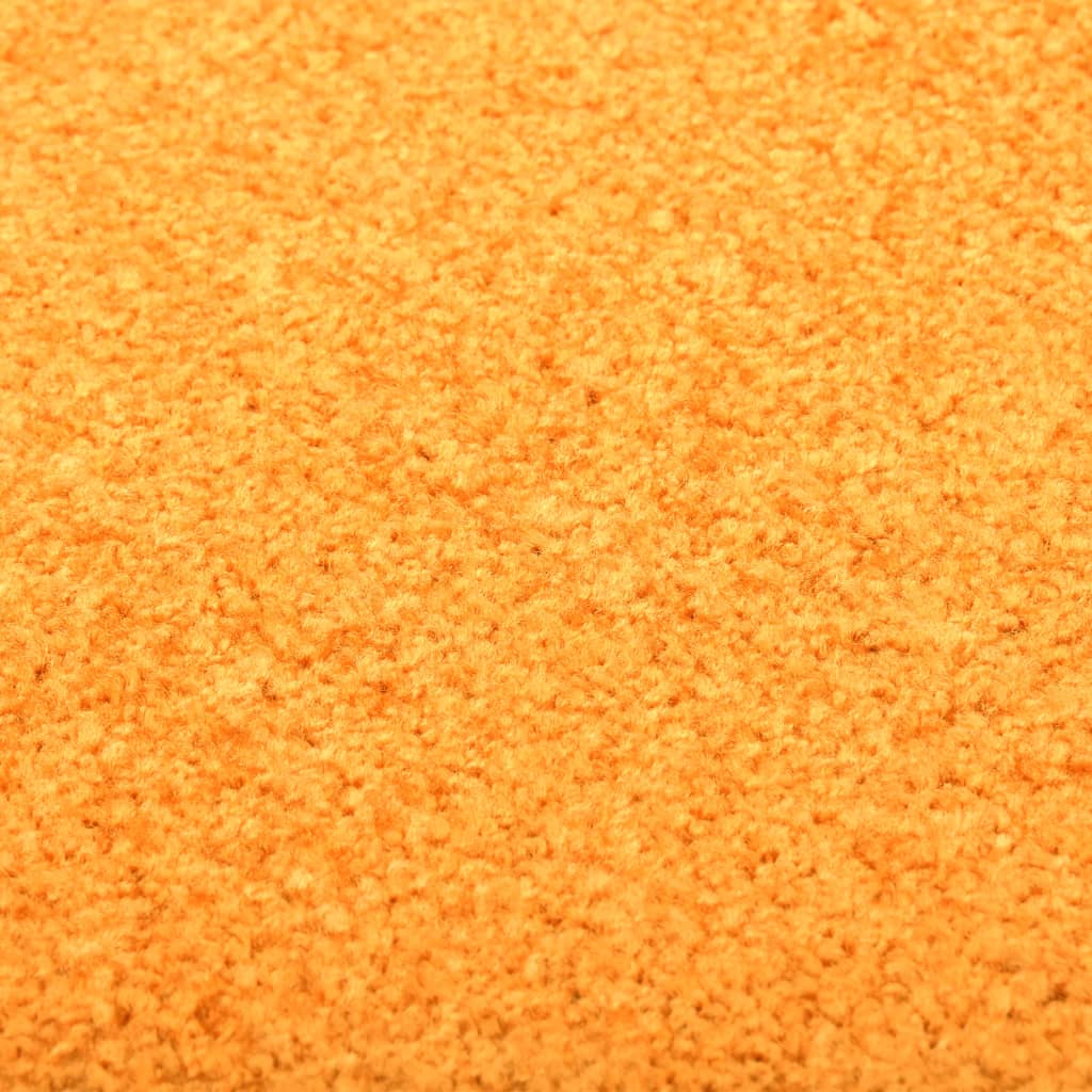vidaXL durvju paklājs, mazgājams, oranžs, 90x150 cm