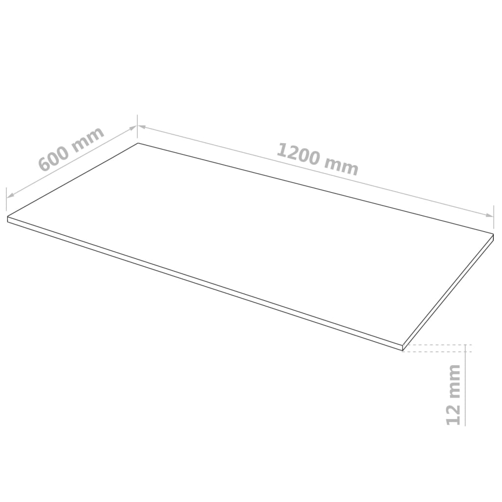 vidaXL MDF plāksnes, 4 gab., taisnstūra, 120x60 cm, 12 mm