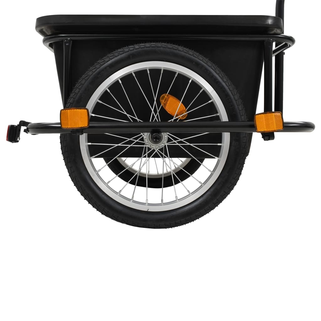 vidaXL velosipēda piekabe, 50 L, melna
