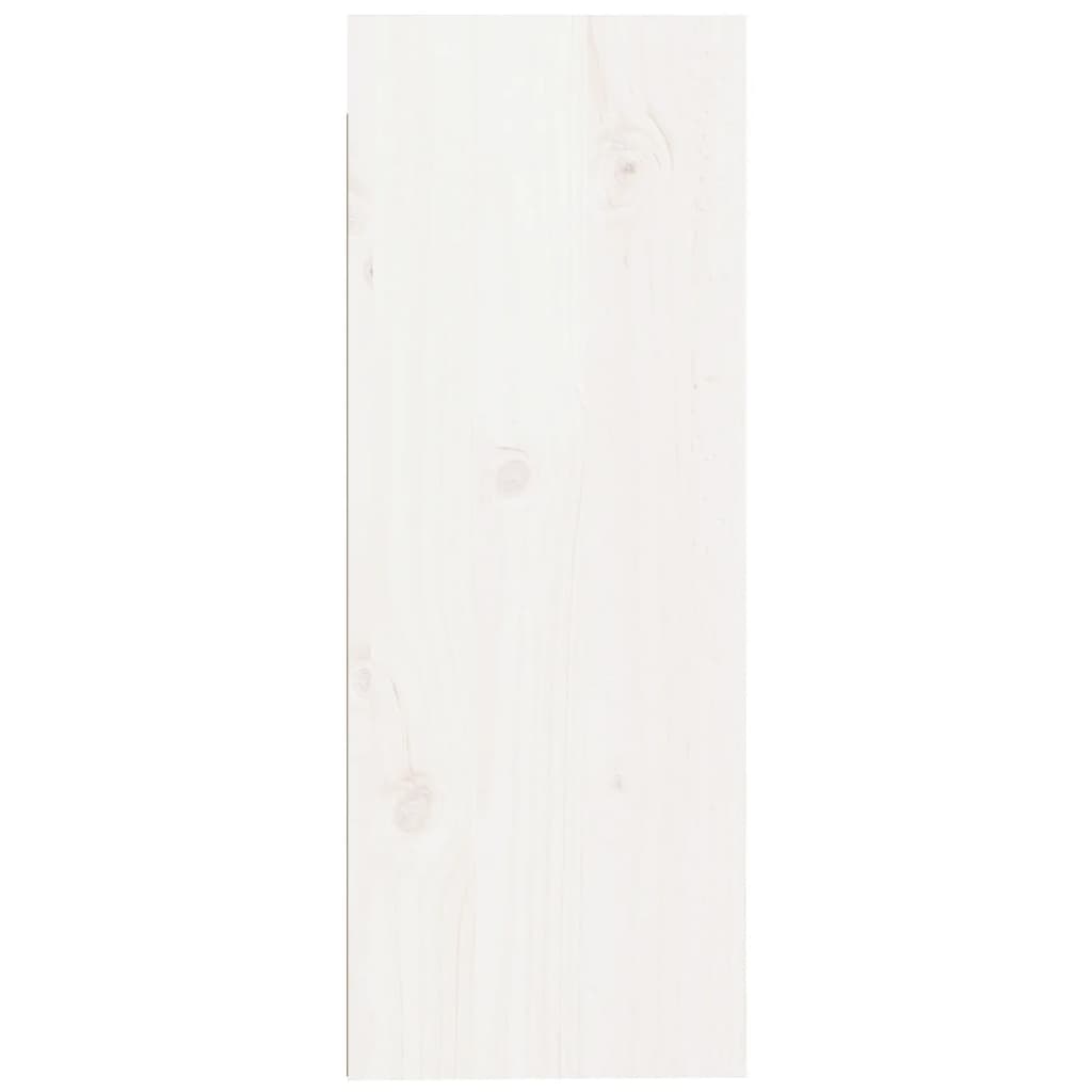 vidaXL sienas skapītis, balts, 30x30x80 cm, priedes masīvkoks