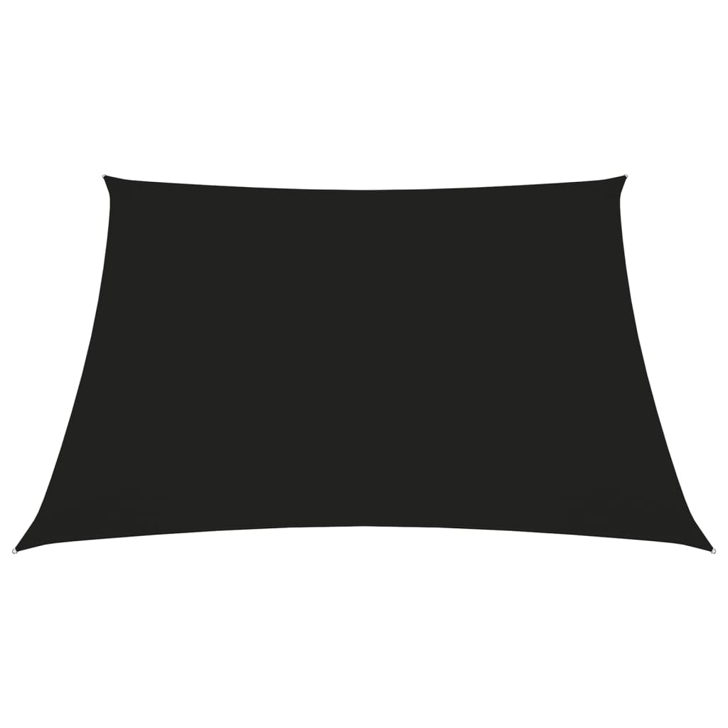 vidaXL saulessargs, 4,5x4,5 m, kvadrāta forma, melns oksforda audums