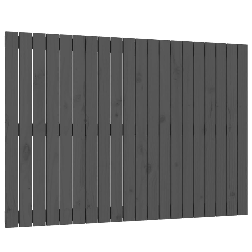 vidaXL sienas galvgalis, 127,5x3x90 cm, priedes masīvkoks